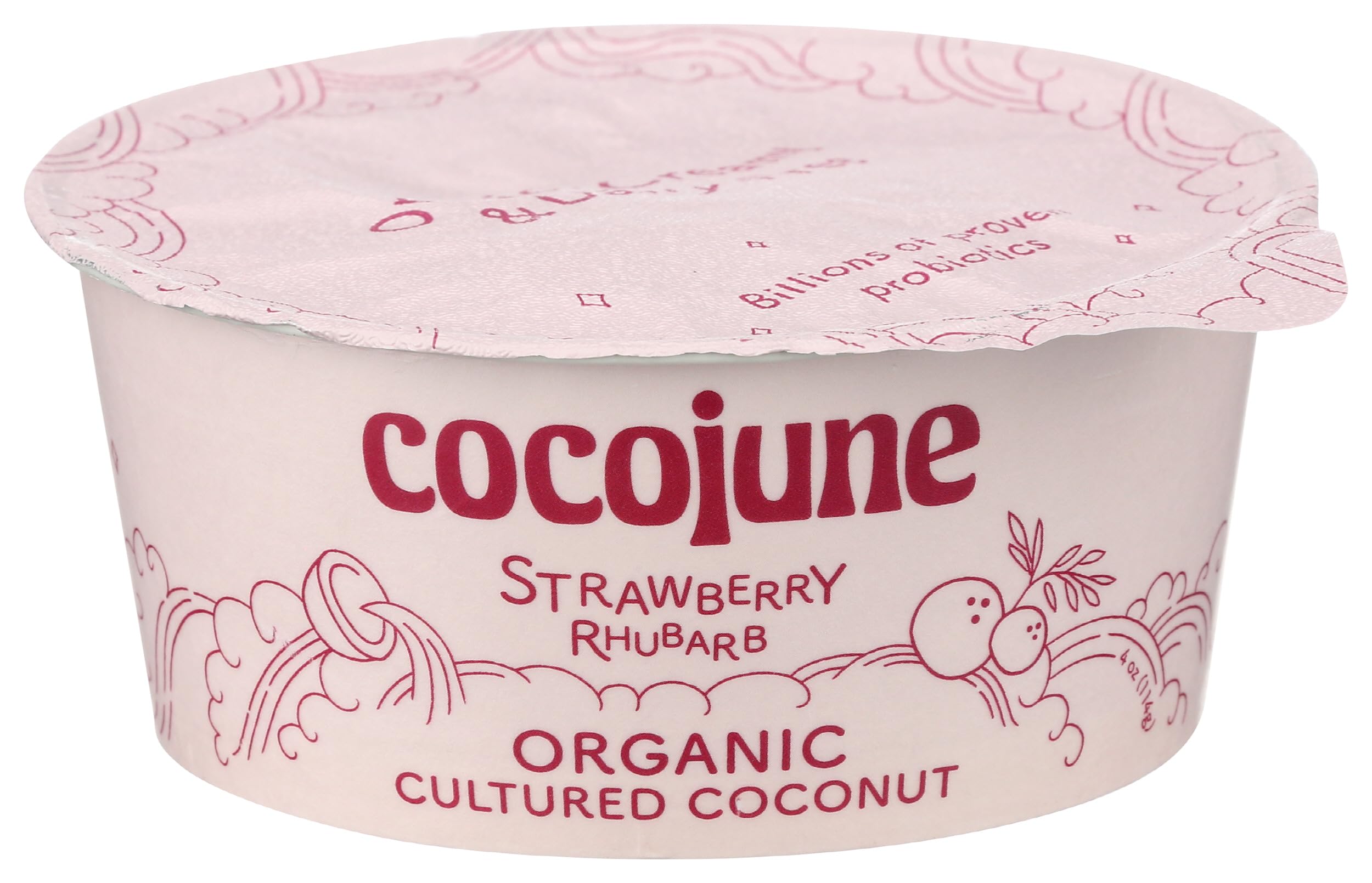 Amazon.com: Cocojune Organic Strawberry & Rhubarb, Pink, 4 Ounce